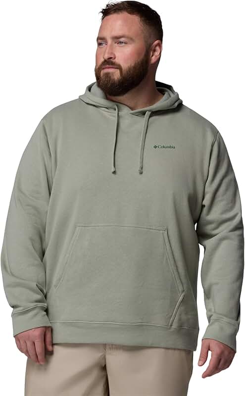 Men's Trek Graphic Hoodie in Safari or Meadowland, 4X