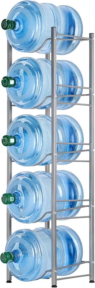 5-Tier Water Cooler Jug Rack for 5-Gallon Bottles