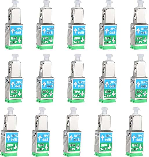15pcs SC/UPC Male to SC/APC Female Fiber Adapters