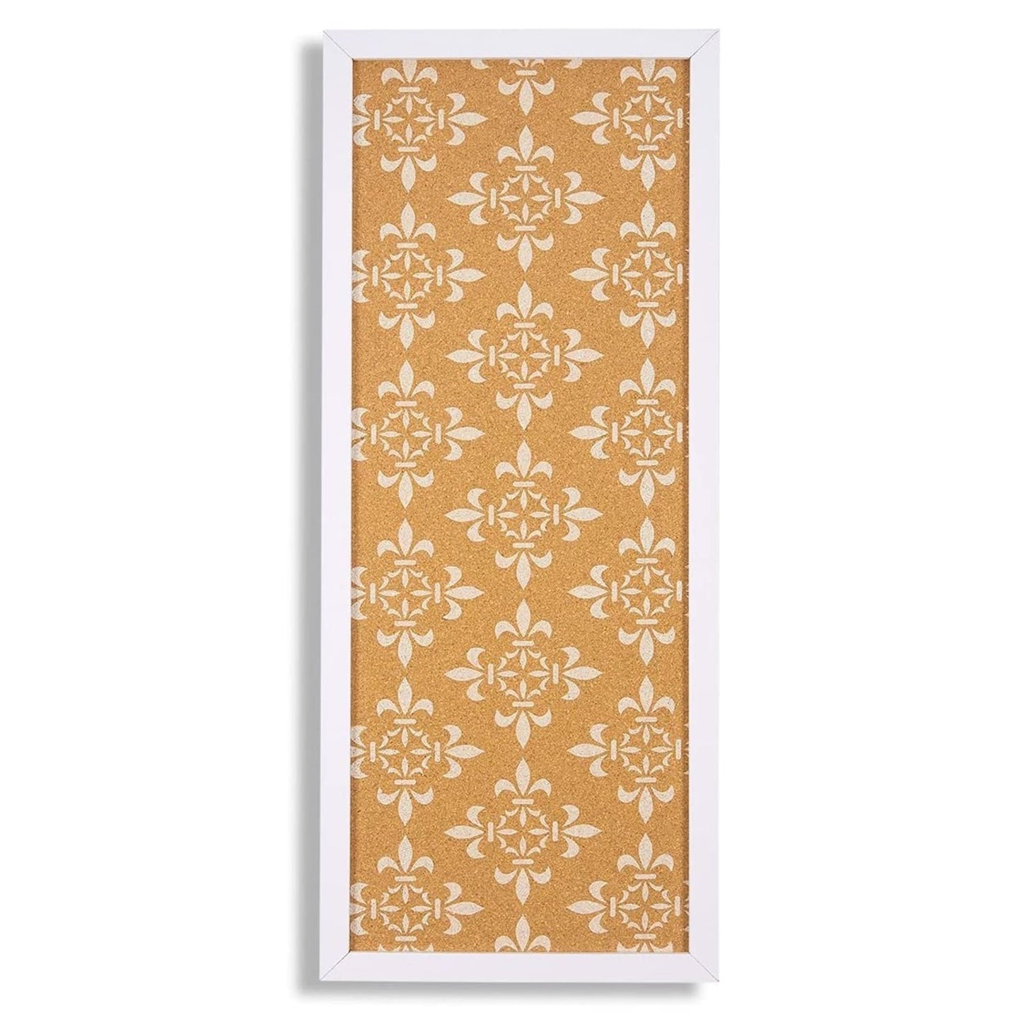 Decorative Cork Bulletin Board for Walls, 10x24 inches