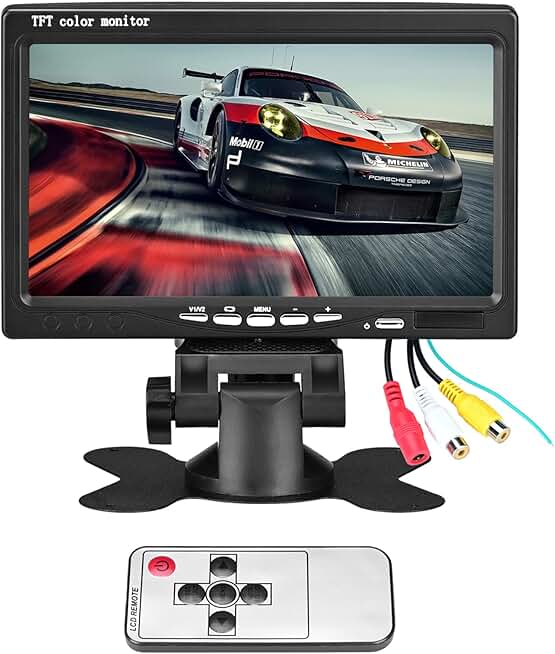 7-Inch Digital HD Car Backup Monitor with Dual Video Inputs
