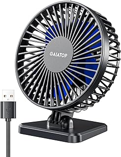 Small Portable USB Desk Fan with 3 Speeds