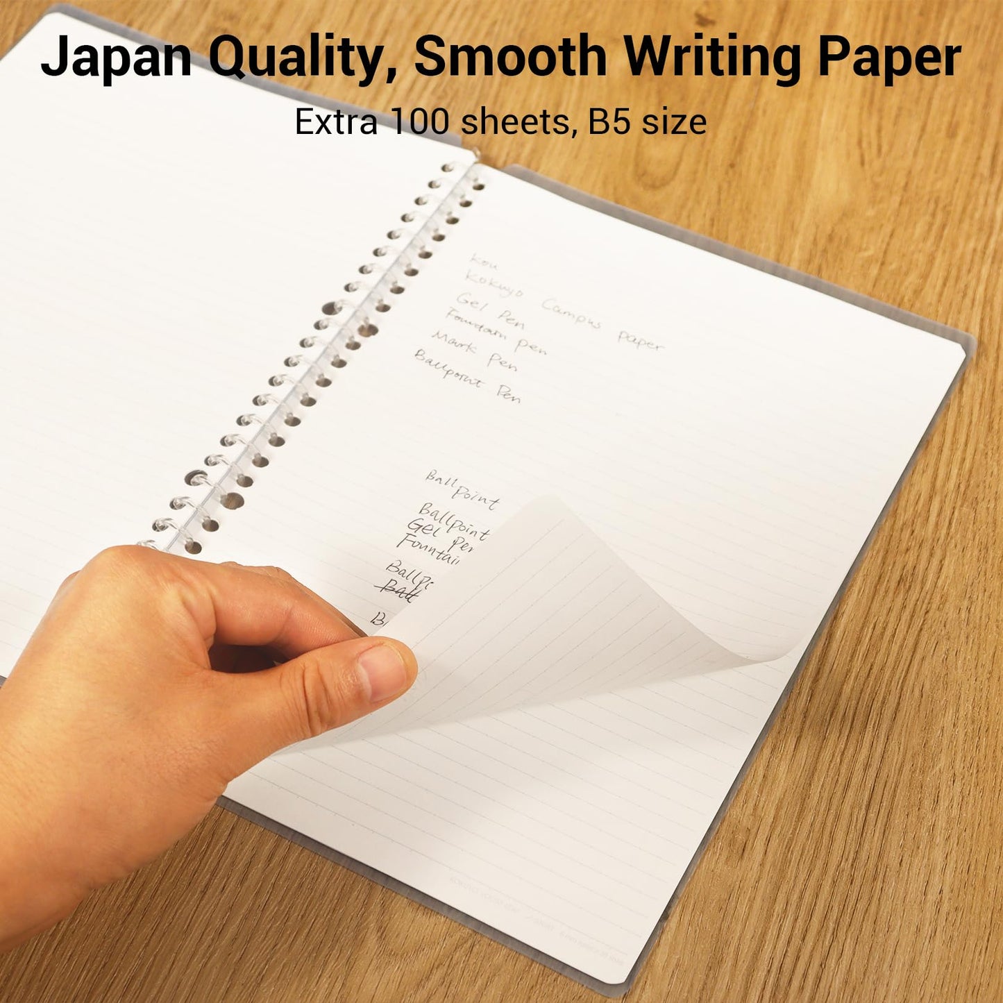 Smart Ring Binders 3 Pack with Notebook and Paper