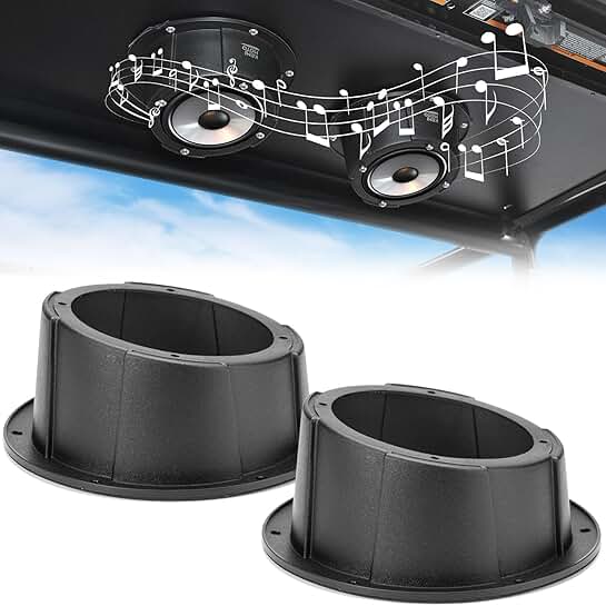 2-Pack Angled Speaker Enclosures for 6.5" Speakers