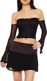 Women's Off-Shoulder Crop Top