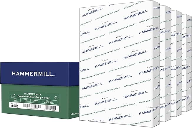 White 80 lb Cardstock, 18 x 12, 4 Pack