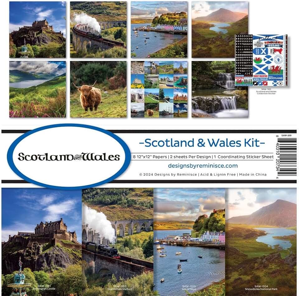 Scotland and Wales Scrapbook Collection Kit