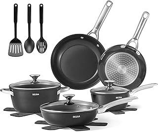 15-Piece Non-Stick Induction Cookware Set with Lids