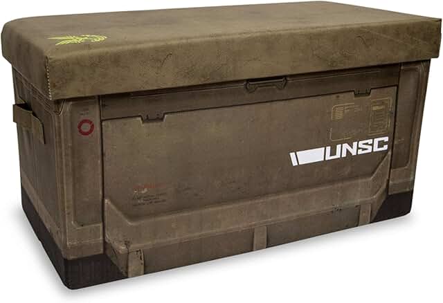 Collapsible Storage Bin with Lid and Handles, 24x12 Inches