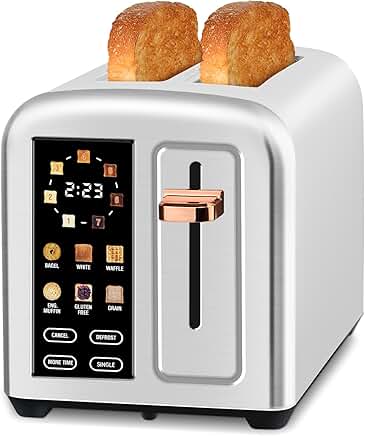 2-Slice Toaster with Touch Screen and LCD Display