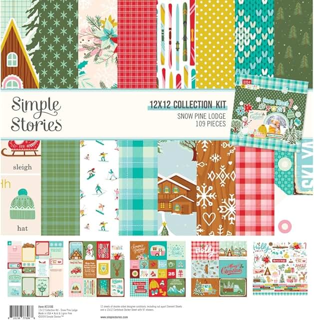 Snow Pine Lodge 12x12 Collection Kit