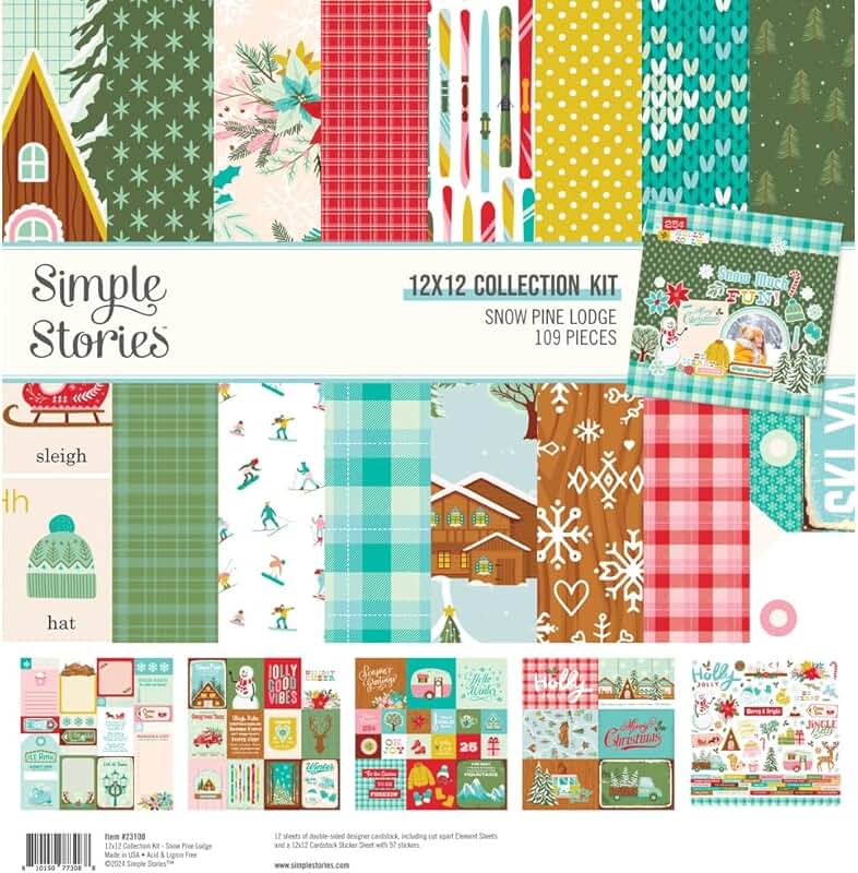 Snow Pine Lodge 12x12 Collection Kit