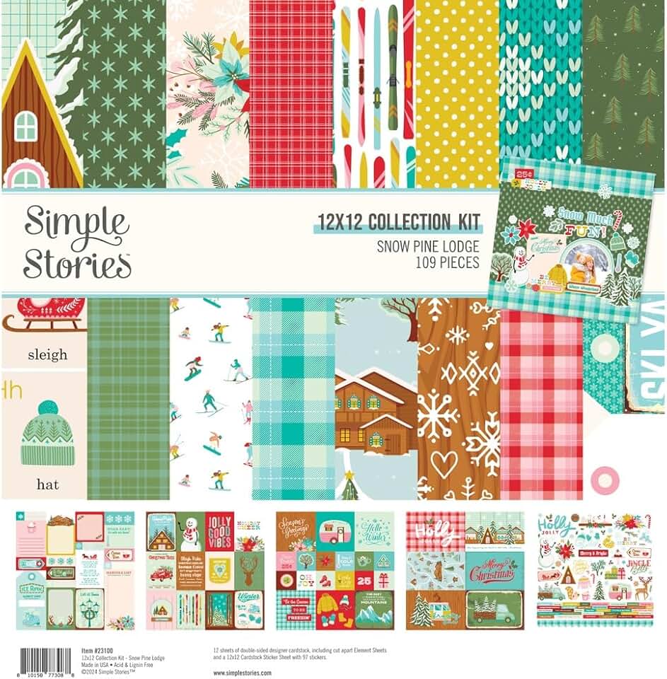 Snow Pine Lodge 12x12 Collection Kit