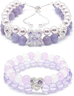 Elegant adjustable pearl and cubic zirconia bracelet set for women