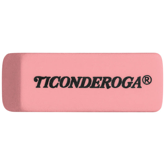 Pink wedge erasers, 3 pack