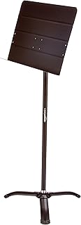 Portable black sheet music stand