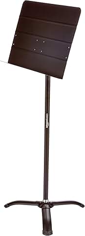 Portable black sheet music stand