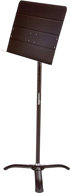 Portable black sheet music stand
