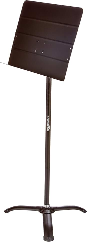 Portable black sheet music stand