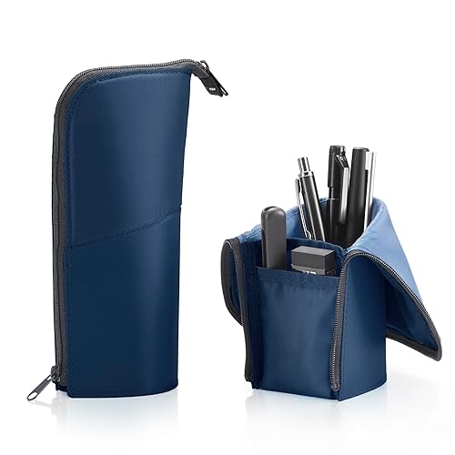 Small Navy and Blue Foldable Pencil Case