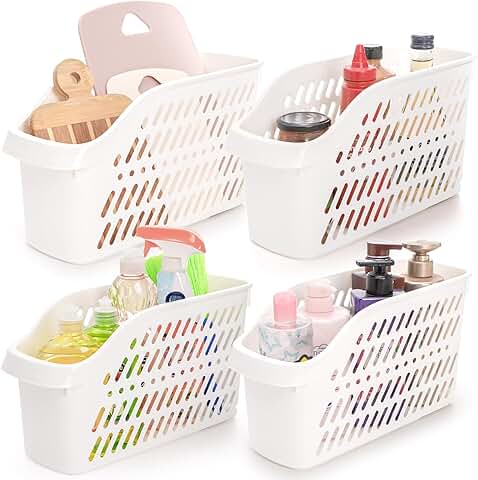 Four Plastic Under Sink Organizers with Wheels