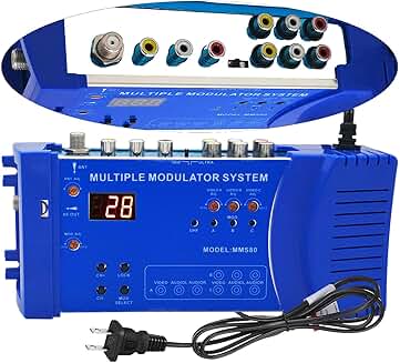 RF Modulator for RCA to Coaxial Signal Conversion