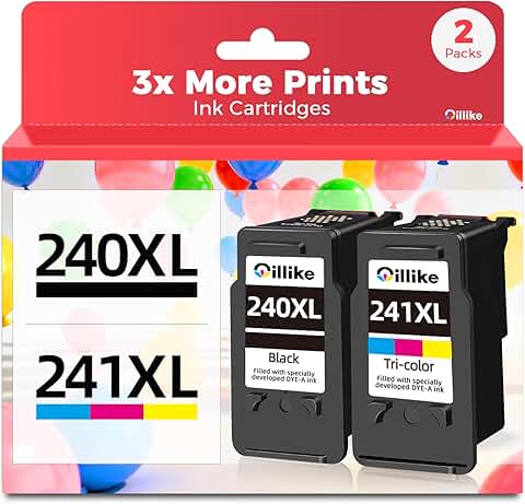 240XL Ink Cartridges Replacement for Canon Printers