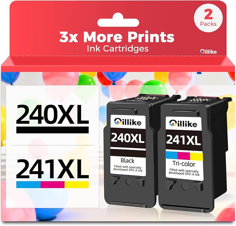 240XL Ink Cartridges Replacement for Canon Printers