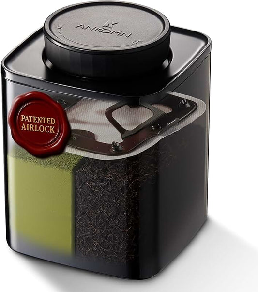 Set of 3 Christmas Glass Storage Jars with Bamboo Lids