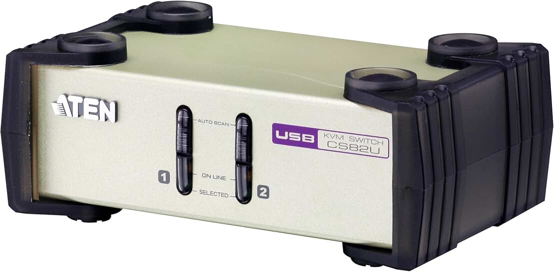 2-Port USB-PS/2 KVM Switch