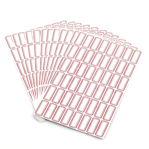 12 Sheet Self-Adhesive Label Stickers for Office and Lab