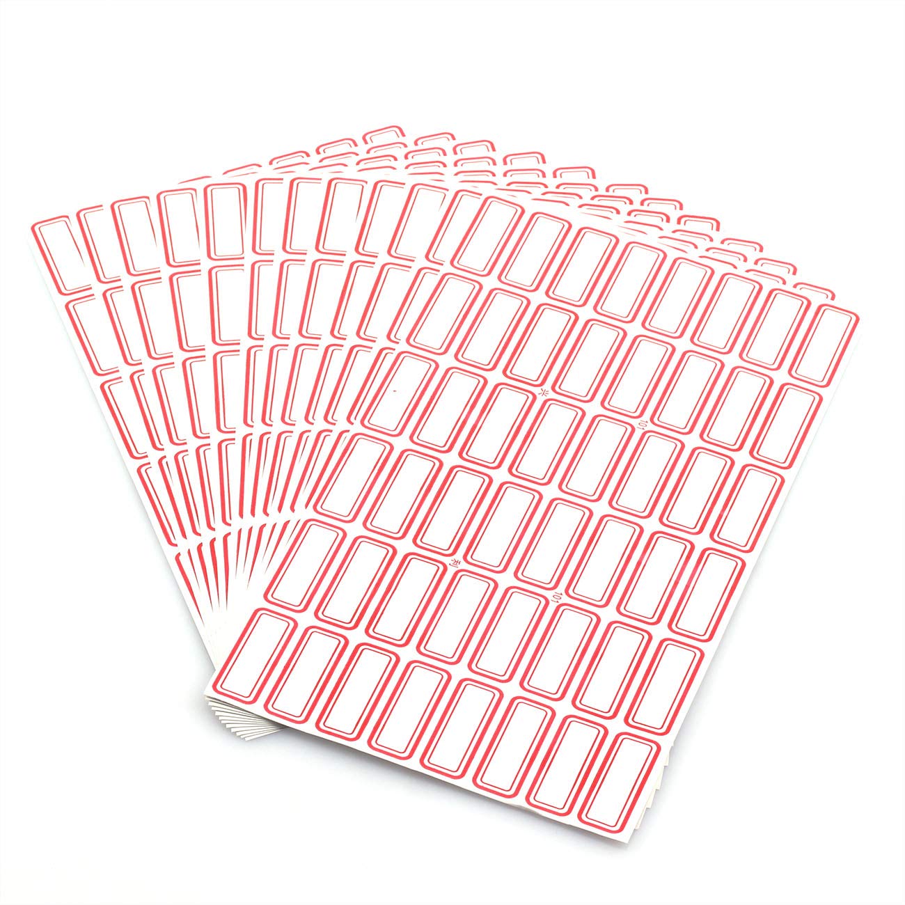 12 Sheet Self-Adhesive Label Stickers for Office and Lab