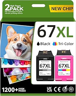 Black and color ink cartridges for HP printers