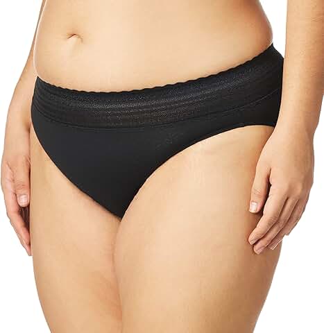 Women's Comfort Waist with Lace Cotton Hi-cut