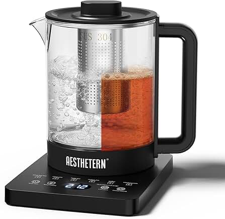1.5L Electric Tea Kettle with Infuser and Temp Control