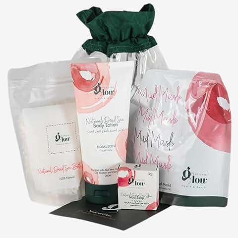 Natural Dead Sea Skincare Gift Set with Mud Mask and Bath Salt