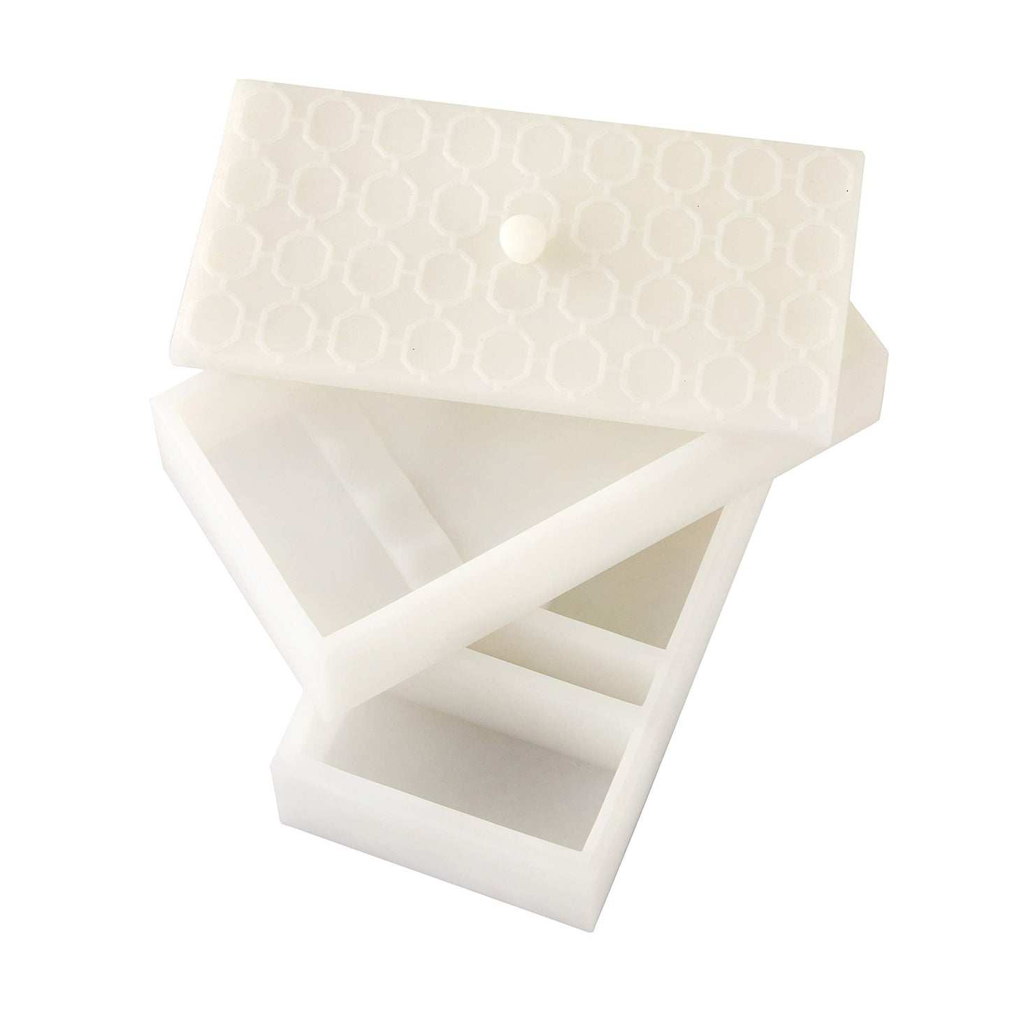 Lithgow Toothbrush Holder Storage Box, White