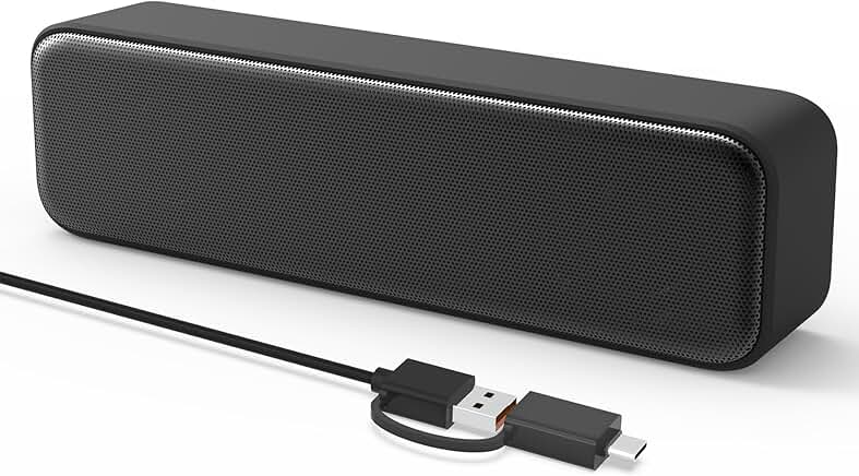 Wired USB Computer Speakers with Deep Bass