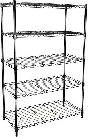 Heavy Duty 5-Shelf Storage Shelving Unit, 1250lbs Capacity