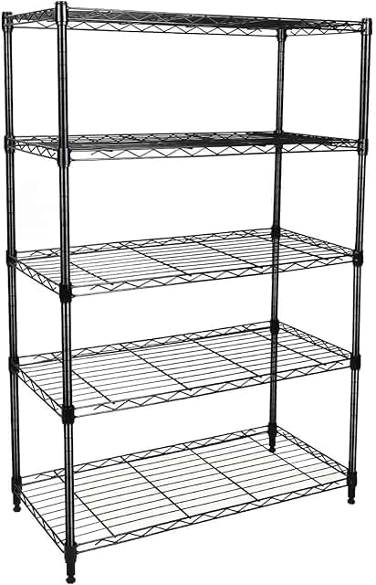 Heavy Duty 5-Shelf Storage Shelving Unit, 1250lbs Capacity