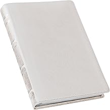 Giant Print Full Grain Leather Bible with Red Letters