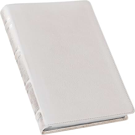 Giant Print Full Grain Leather Bible with Red Letters