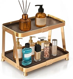 2-Tier Bathroom and Makeup Organizer Shelf