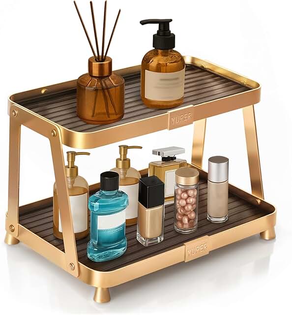 2-Tier Bathroom and Makeup Organizer Shelf
