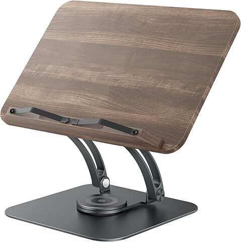 Adjustable 360° Swivel Book and Tablet Stand