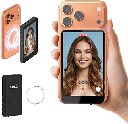 Wireless 4K/1080p Selfie Monitor for Phones with 164FT Range
