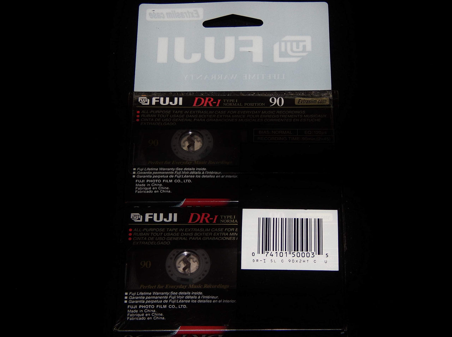 Dri90 Blank Audio Cassette 2pk Extraslim Case