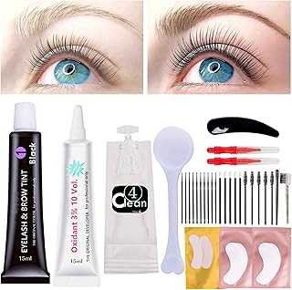 Black eyelash and brow tint kit for 6 weeks