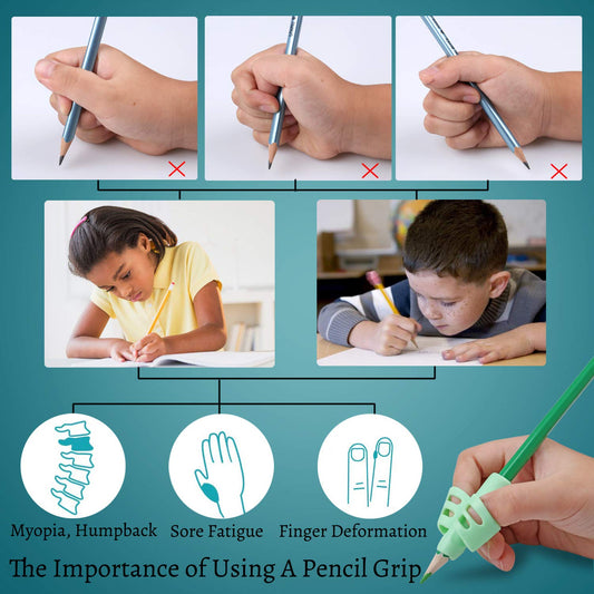 Pencil Grip Set for Kids, 3 Pack