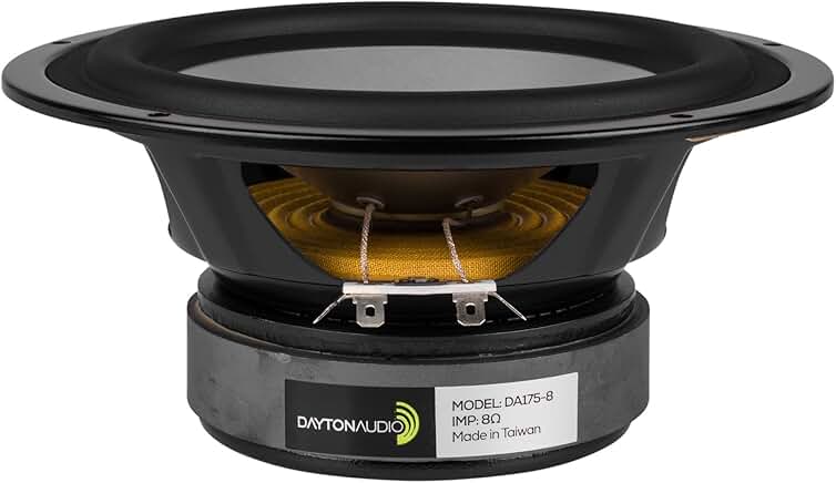 7-inch aluminum cone woofer